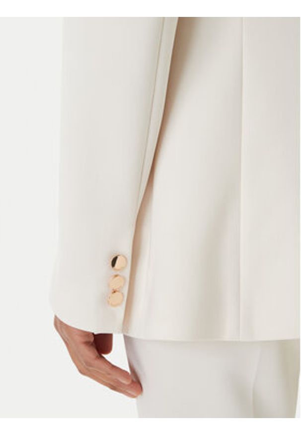 Fracomina Marynarka FR26SJ2001W42901 Écru Regular Fit. Materiał: syntetyk