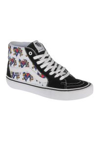 Buty sportowe do chodzenia unisex, Vans Skate Wolf Sk8 Hi Pro. Kolor: czarny. Materiał: tkanina, skóra, materiał, syntetyk. Model: Vans SK8. Sport: skateboard, turystyka piesza