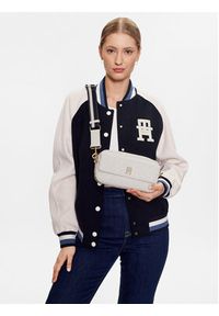 TOMMY HILFIGER - Tommy Hilfiger Torebka Iconic Tommy Camera Bag Mono AW0AW14757 Biały. Kolor: biały. Materiał: skórzane #5