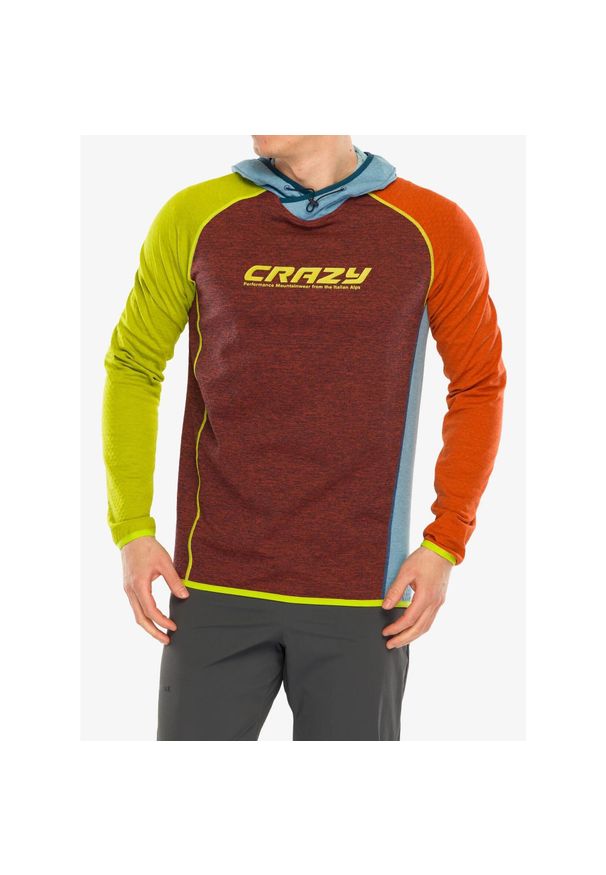 CRAZY - Bluza z kapturem męska Crazy Pull Director. Typ kołnierza: kaptur. Kolor: czerwony