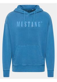 Mustang Bluza Eden 1014786 Niebieski Regular Fit. Kolor: niebieski. Materiał: bawełna