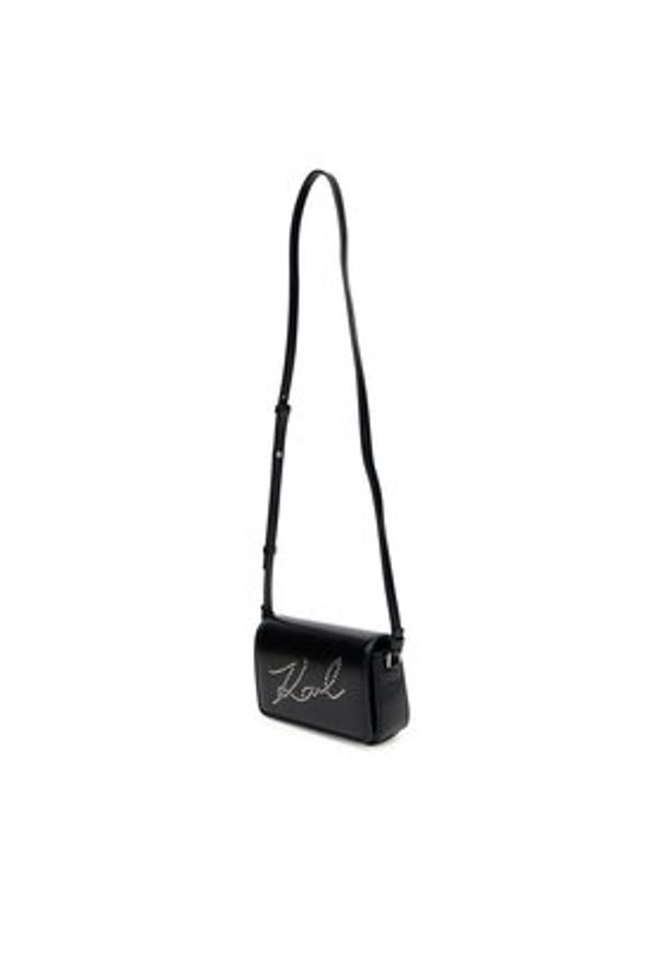 Karl Lagerfeld - KARL LAGERFELD Torebka A3W30304 Czarny. Kolor: czarny. Materiał: skórzane