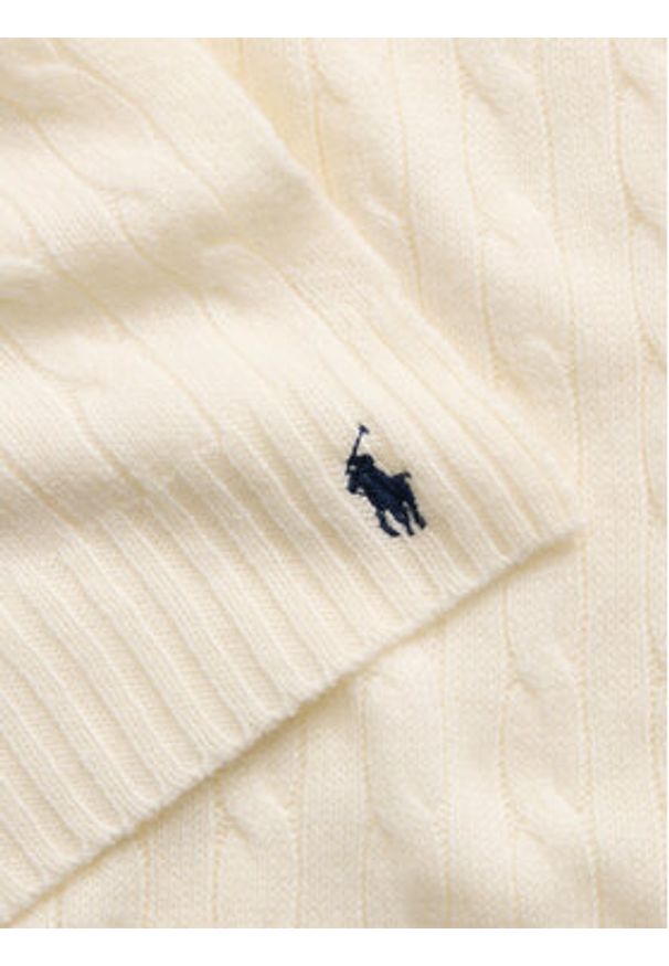 Polo Ralph Lauren Szalik 455956296002 Écru. Kolor: kremowy. Materiał: wełna