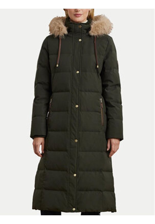 Lauren Ralph Lauren - LAUREN RALPH LAUREN Kurtka puchowa 297957509005 Zielony Regular Fit. Kolor: zielony. Materiał: syntetyk