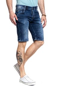 Mustang - SPODENKI MĘSKIE MUSTANG Chicago Short DENIM BLUE 1007113 5000 683. Materiał: denim #5