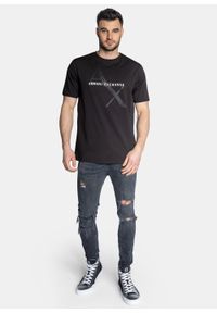 Koszulka męska czarna Armani Exchange 8NZT76 Z8H4Z 1200. Kolor: czarny #4