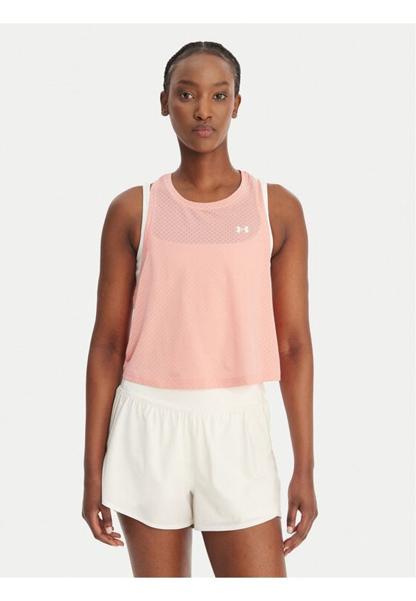 Under Armour T-Shirt Motion 6011229 Różowy Slim Fit. Kolor: różowy. Materiał: syntetyk