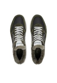 Premiata Sneakersy Mick 6566M Khaki. Kolor: brązowy. Materiał: zamsz, skóra