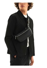 Kazar - Czarna nerka męska. Kolor: czarny. Materiał: skóra #2