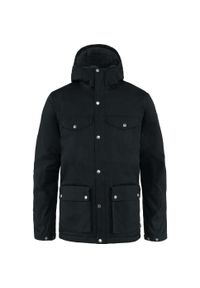 Fjällräven - Kurtka zimowa męska Fjallraven Greenland Winter Jacket. Kolor: wielokolorowy, czarny, szary. Sezon: zima