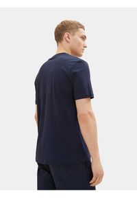 Tom Tailor Denim T-Shirt 1037655 Granatowy Basic Fit. Kolor: niebieski. Materiał: denim, bawełna