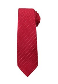Krawat Męski, Czerwony - Angelo di Monti. Kolor: czerwony