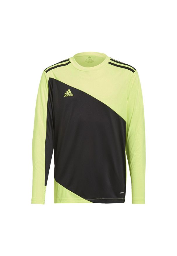 Adidas - Bluza bramkarska dla dzieci adidas Squadra 21 Goalkeeper Jersey Youth. Kolor: żółty, wielokolorowy, czarny. Materiał: jersey. Sport: piłka nożna