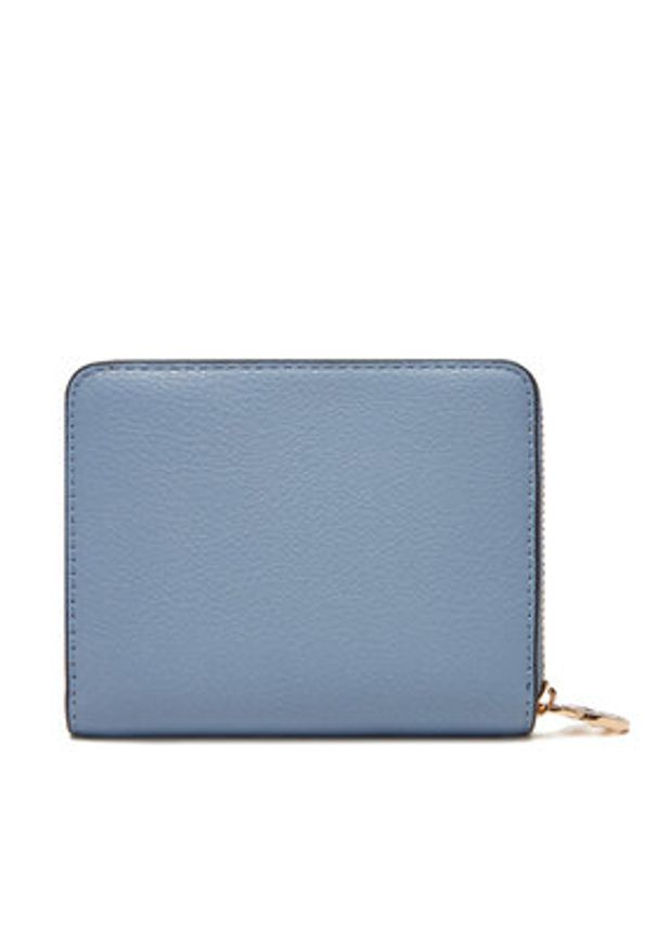 TOMMY HILFIGER - Tommy Hilfiger Mały Portfel Damski Th Distinct Med Za AW0AW17473 Błękitny. Kolor: niebieski. Materiał: skóra