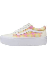 Tenisówki Vans Model Old Skool Stackform Kolor Wielokolorowy. Kolor: różowy. Materiał: tkanina, skóra
