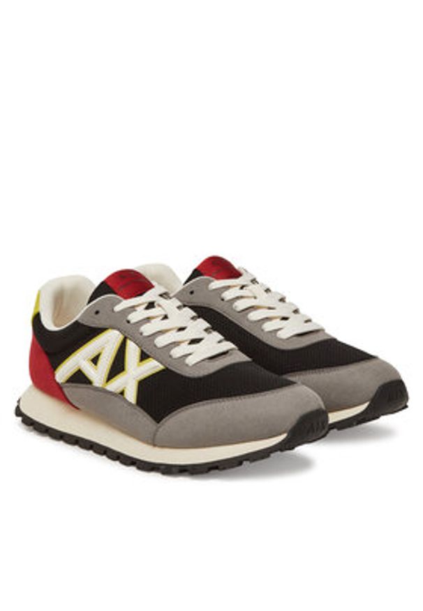 Armani Exchange Sneakersy XUX263 XV942 U701 Kolorowy. Materiał: skóra, zamsz. Wzór: kolorowy