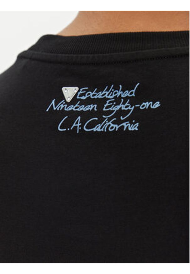 Guess T-Shirt W5GI03 I3Z14 Czarny Regular Fit. Kolor: czarny. Materiał: bawełna