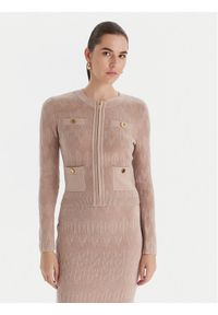 Marciano Guess Kardigan 5BGR06 5661Z Beżowy Regular Fit. Kolor: beżowy. Materiał: syntetyk