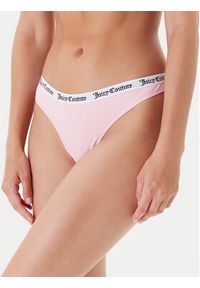Juicy Couture Komplet 3 par stringów JCLTH224571 Kolorowy. Materiał: bawełna. Wzór: kolorowy