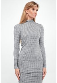 Pinko - Golf damski z kryształkami Koch PINKO. Typ kołnierza: golf