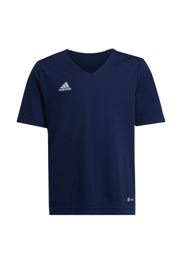 Adidas - Koszulka piłkarska dla dzieci adidas Entrada 22 Jersey. Kolor: niebieski. Materiał: jersey. Sport: piłka nożna