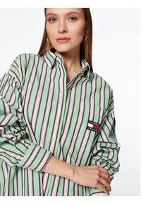 Tommy Jeans Koszula DW0DW15212 Zielony Oversize. Kolor: zielony. Materiał: bawełna #3