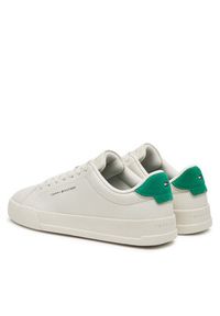 TOMMY HILFIGER - Tommy Hilfiger Sneakersy Th Court Lth Detail Ess FM0FM05367 Beżowy. Kolor: beżowy. Materiał: skóra