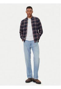 Barbour Koszula Crossfell MSH4995BL53 Granatowy Tailored Fit. Kolor: niebieski. Materiał: bawełna #4