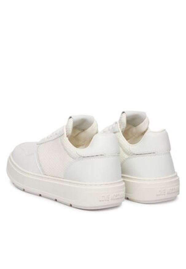 Love Moschino - LOVE MOSCHINO Sneakersy JA15214G1OIQ110A Biały. Kolor: biały. Materiał: skóra