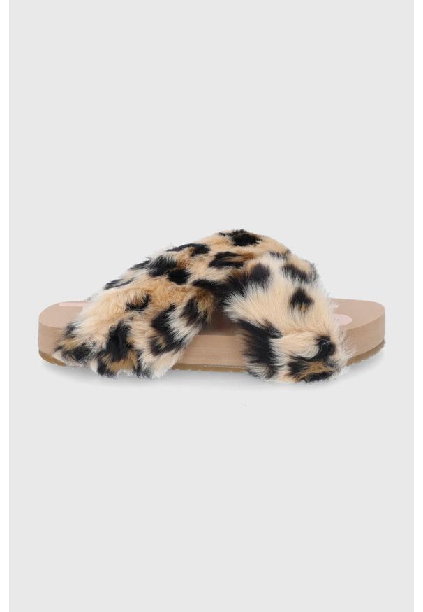 Toms - Kapcie Susie Eva. Kolor: beżowy. Materiał: materiał