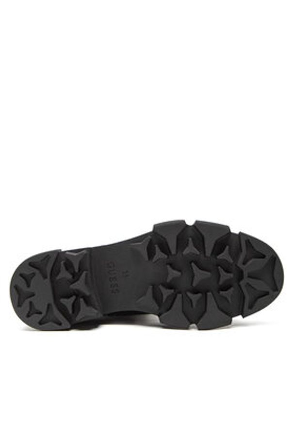 Guess Botki Madox FL8MDX ELE10 Czarny. Kolor: czarny. Materiał: skóra