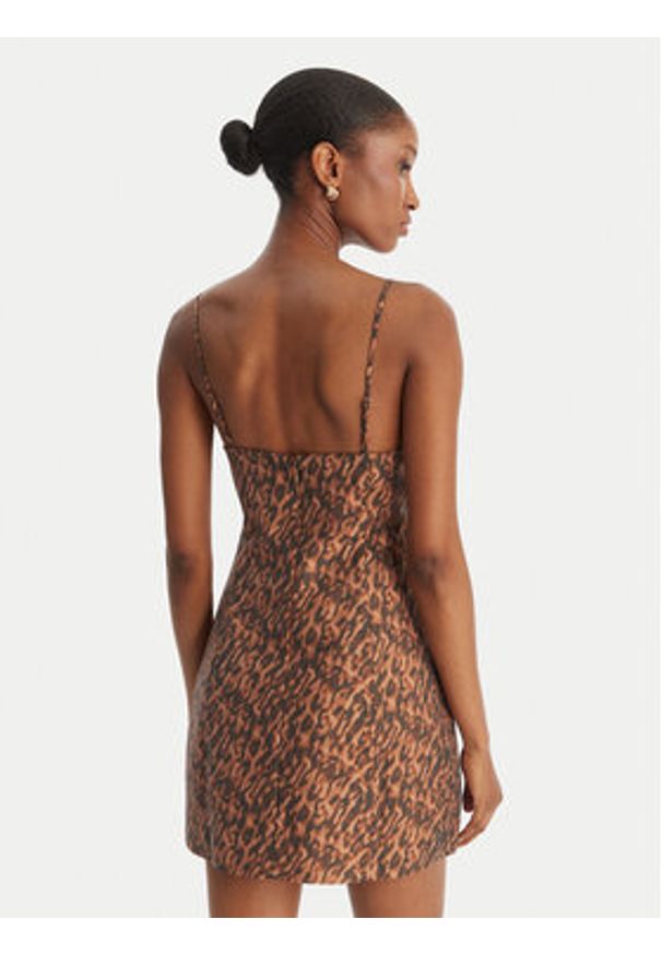 BARDOT - Bardot Sukienka koktajlowa Marcello 59817DB1 Brązowy Slim Fit. Kolor: brązowy. Materiał: syntetyk. Styl: wizytowy