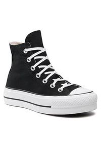 Converse Trampki Chuck Taylor All Star Lift Hi 560845C Czarny. Kolor: czarny. Materiał: materiał