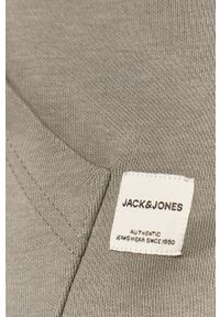 Jack & Jones - Bluza. Typ kołnierza: kaptur. Kolor: szary. Materiał: bawełna, poliester, dzianina. Wzór: gładki #2