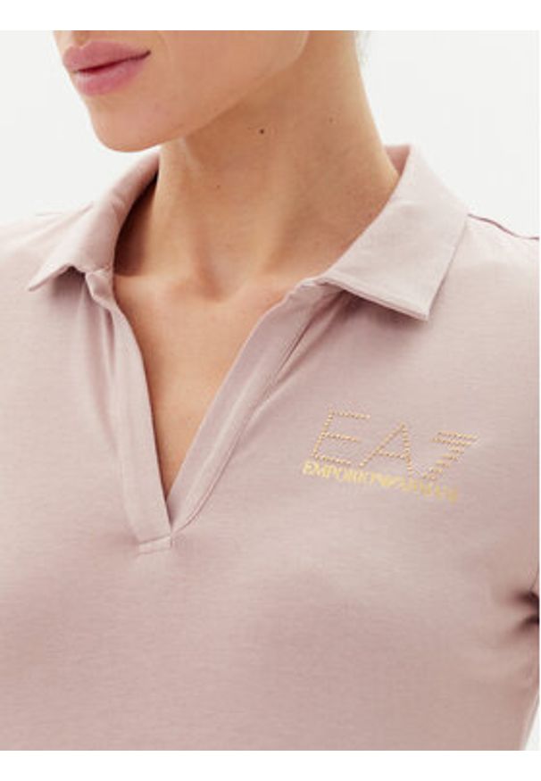 EA7 Emporio Armani Polo 7W000266 AF12500 U4079 Różowy Regular Fit. Typ kołnierza: polo. Kolor: różowy