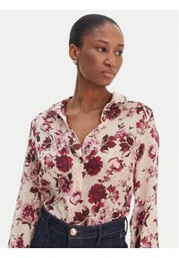 Guess Koszula W6RH73 WDW82 Beżowy Regular Fit. Kolor: beżowy. Materiał: syntetyk #2