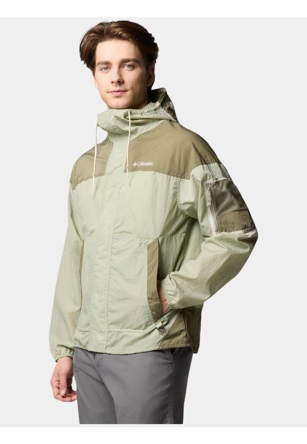 columbia - Kurtka softshell męska Columbia Challenger II Windbreaker. Kolor: zielony. Materiał: softshell