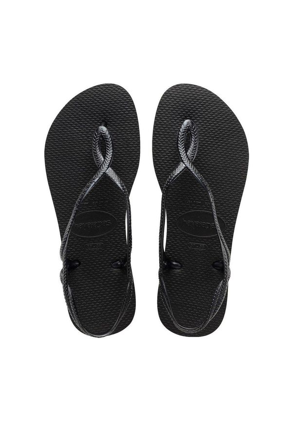 Klapki Havaianas Model 4129697 Kolor Czarny. Okazja: na plażę. Kolor: wielokolorowy, czarny, różowy. Materiał: syntetyk. Styl: sportowy