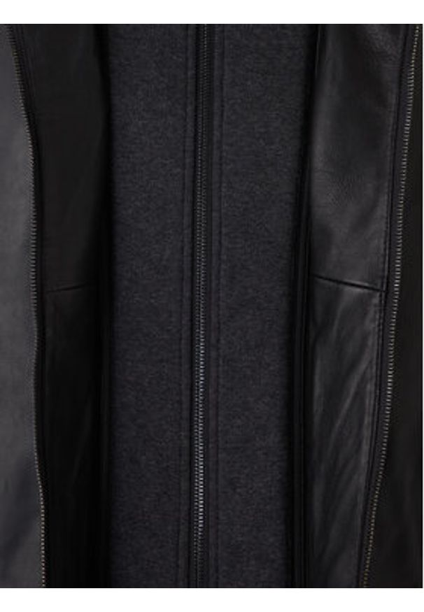 Milestone Kurtka skórzana Ms Franklin 531012 21265 Czarny Regular Fit. Kolor: czarny. Materiał: skóra