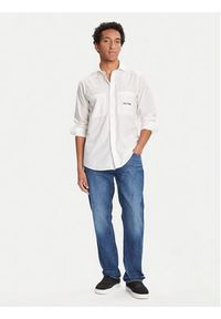 Armani Exchange Koszula XM000959 AF12994 U0009 Biały Regular Fit. Kolor: biały. Materiał: bawełna