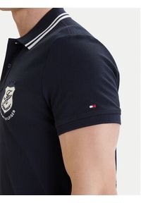TOMMY HILFIGER - Tommy Hilfiger Polo Badge MW0MW43061 Granatowy Regular Fit. Typ kołnierza: polo. Kolor: niebieski. Materiał: bawełna #5
