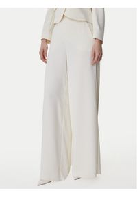 Marella Spodnie palazzo Campo 2613131043 Écru Wide Leg. Kolor: kremowy. Materiał: syntetyk #1