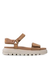 Timberland Sandały Ray City Sandal Ankl Strp TB0A2QX3CW81 Brązowy. Kolor: brązowy. Materiał: nubuk, skóra