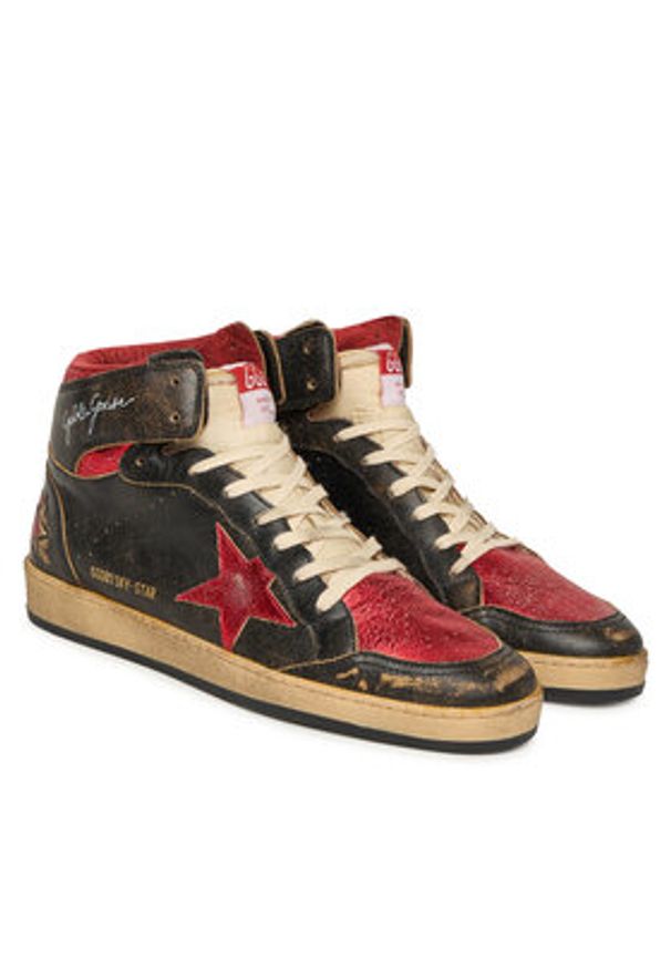 GOLDEN GOOSE - Golden Goose Sneakersy Sky Star GMF00230.F003285.90235 Brązowy. Kolor: brązowy. Materiał: skóra