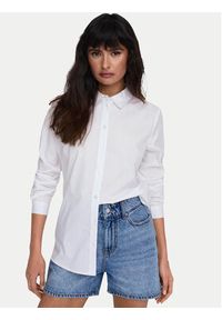 JDY Koszula Mio 15149877 Biały Regular Fit. Kolor: biały. Materiał: bawełna
