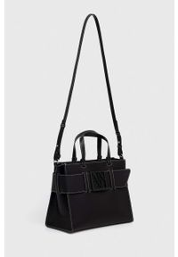 Armani Exchange torebka kolor czarny. Kolor: czarny. Rodzaj torebki: na ramię #5