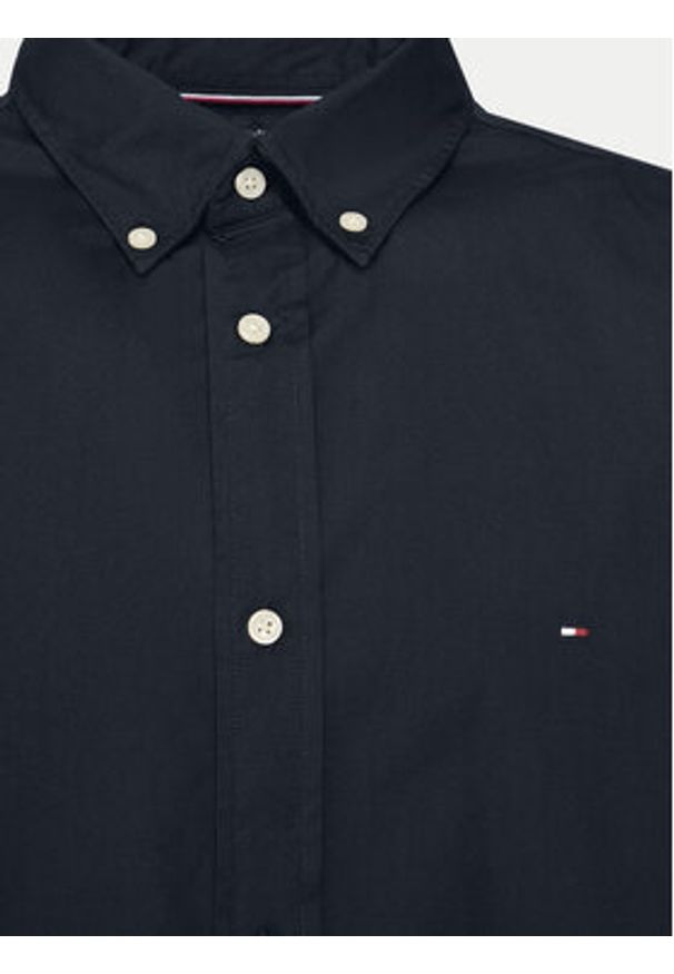 TOMMY HILFIGER - Tommy Hilfiger Koszula Core Flex MW0MW39988 Granatowy Regular Fit. Kolor: niebieski. Materiał: bawełna