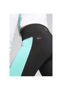 Puma - Damskie legginsy do padla o długości 7/8 INDIVIDUAL PUMA. Kolor: biały, czarny, wielokolorowy, zielony. Sport: fitness #1