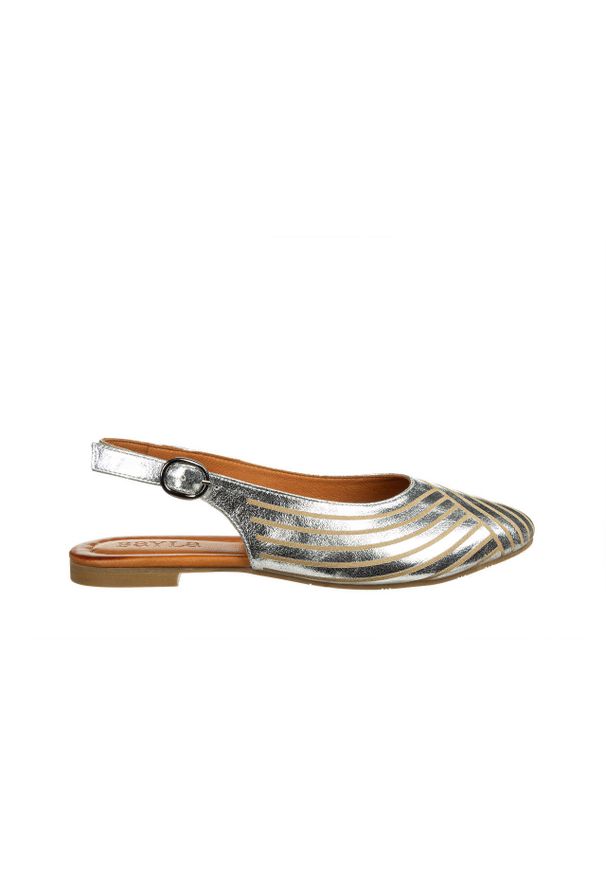 Sandały Bayla-161 037 117 130 Silver Kristal 161686, Srebrny, Skóra naturalna - 36. Zapięcie: sprzączka. Kolor: srebrny. Materiał: skóra. Sezon: lato