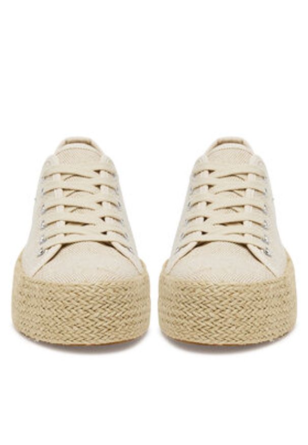 DeeZee Espadryle SH-052 Beżowy. Kolor: beżowy. Materiał: materiał